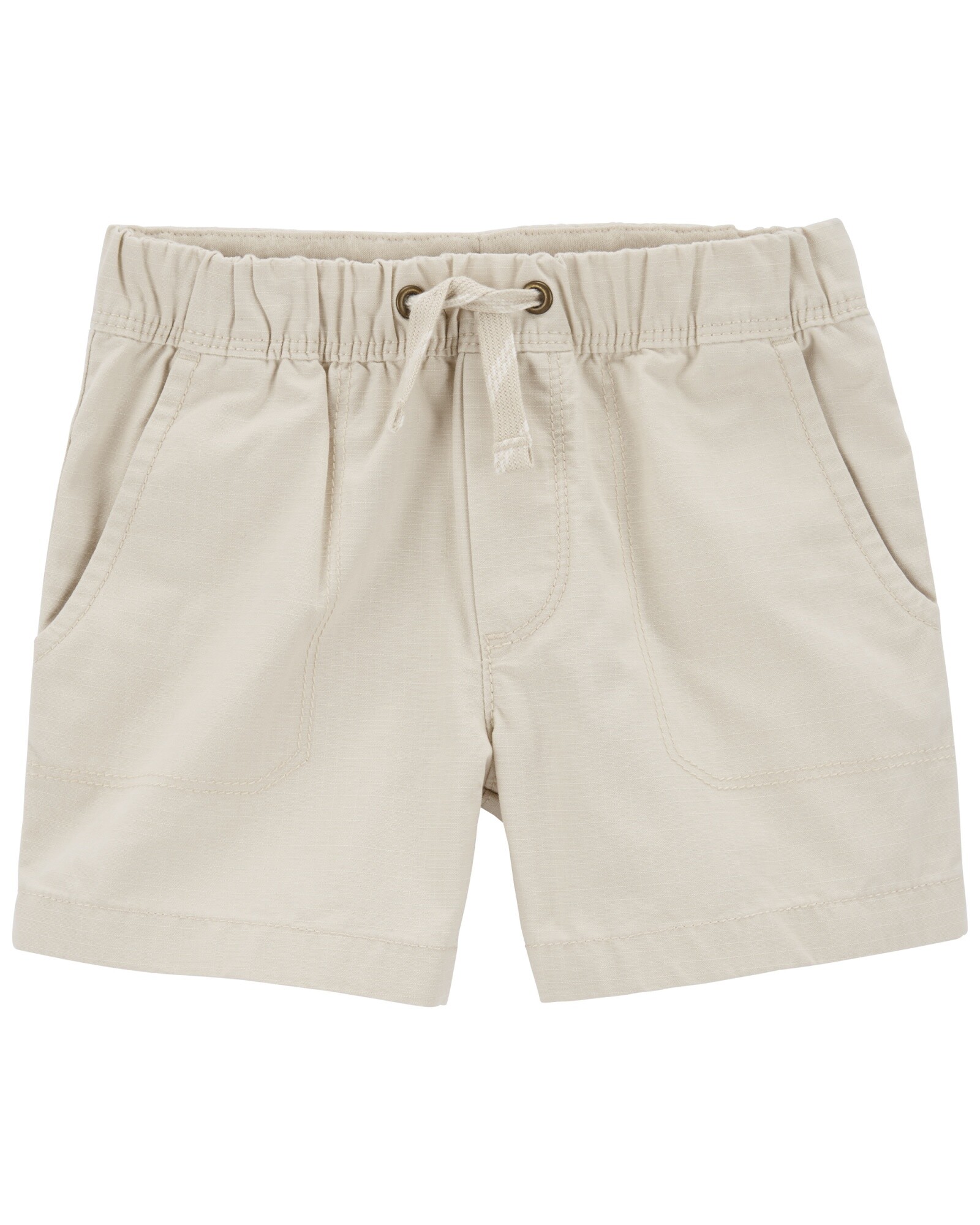 Short de lona, con cordón, marfil. Talles 2-5T Sin color