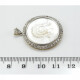Medalla estilo antiguo, platino, oro 18K, diamantes y nácar cristo Medalla estilo antiguo, platino, oro 18K, diamantes y nácar cristo