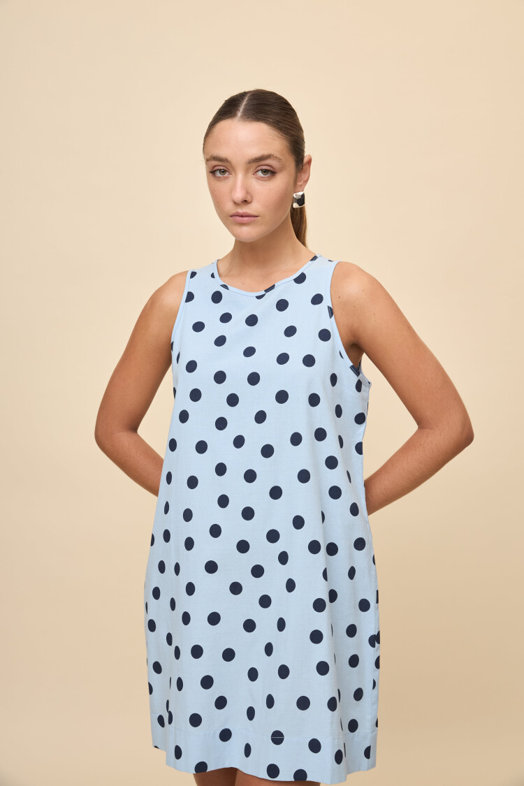VESTIDO CRISTAL Celeste