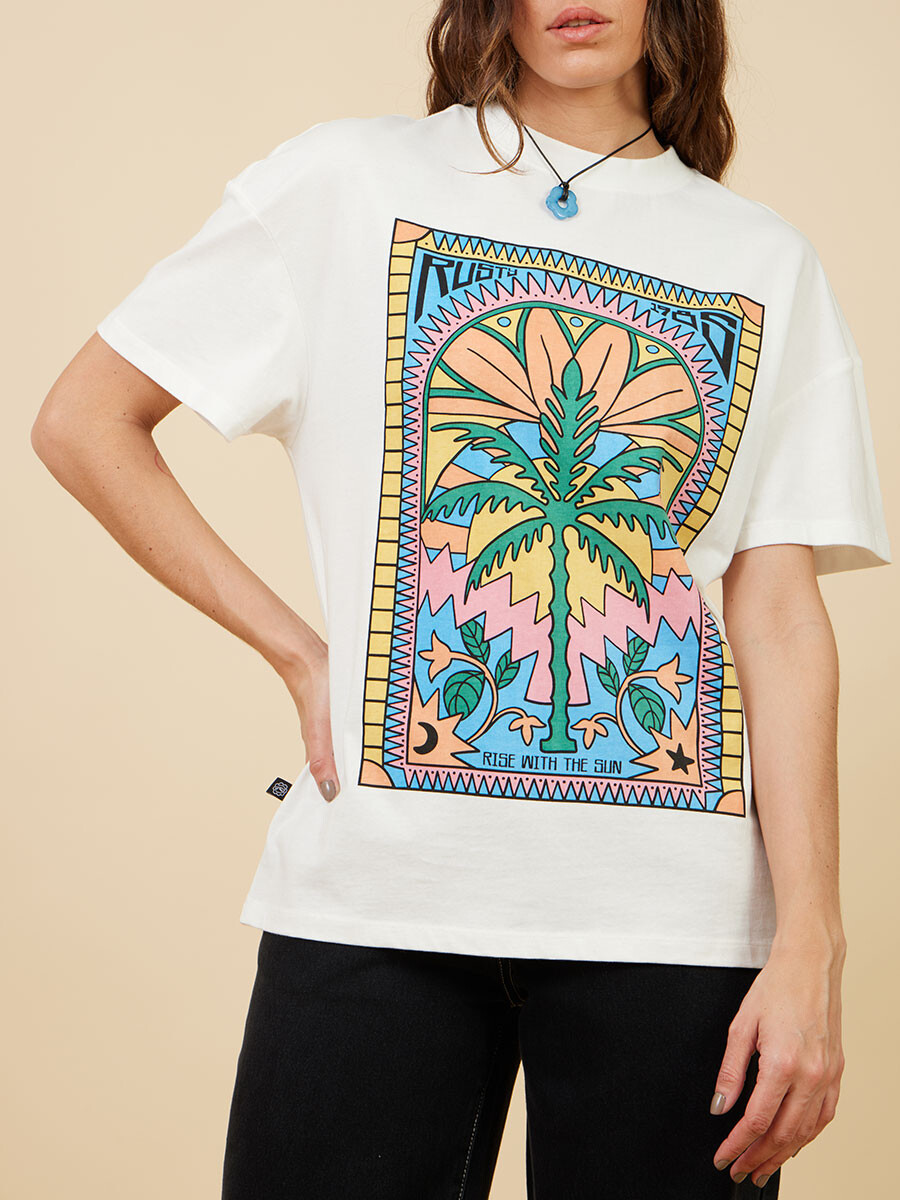 T-SHIRT DROMA RUSTY - Blanco 