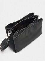 Bolso De Hombro Con Textura Suave negro