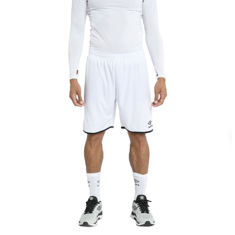Short de Hombre Umbro Futbol Blanco - Negro
