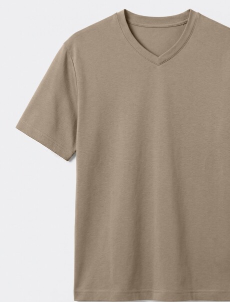 CAMISETA BÁSICA WORLD CUELLO EN V T-SHIRT MM MASC