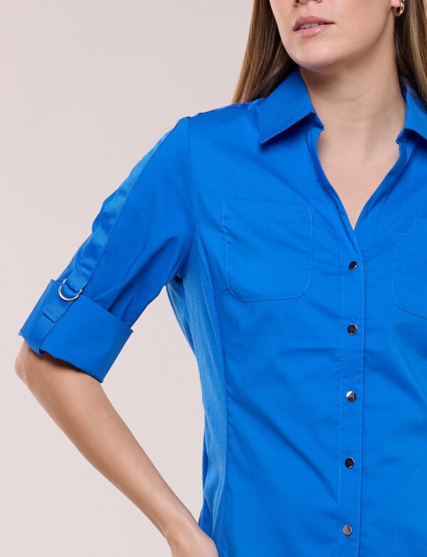 Camisa Algodon Con Laterales Elastizados ROYAL