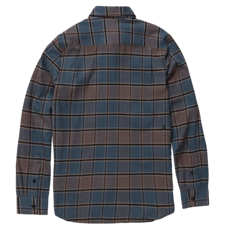 Camisa ML Volcom Caden Plaid - Azul Camisa ML Volcom Caden Plaid - Azul