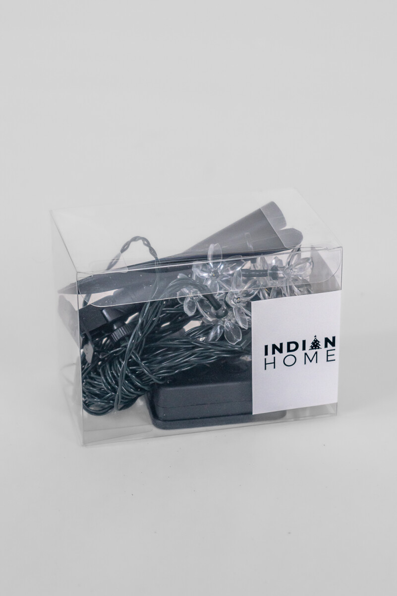 Luces Guia 30 Luces, 6.5m, Luz Calida. Energía Solar - Color Unico