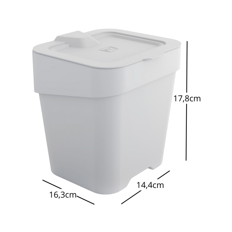 Tarro de residuos 2,5L BLANCO
