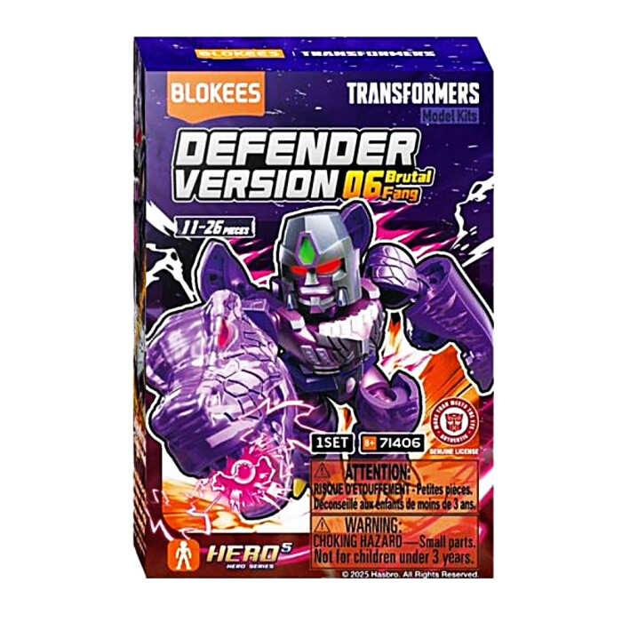 BLOKEES TRANSFORMERS BRUTAL FANG única