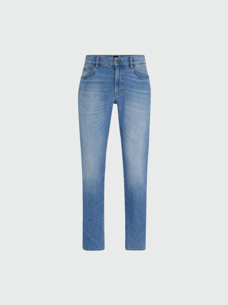 Hugo Boss - Jeans slim fit en denim elastizado, DELANO Azul