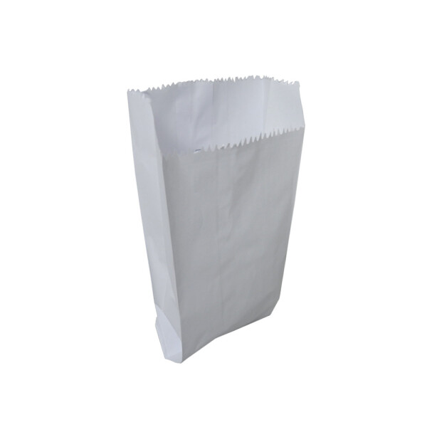 BOLSA PAPEL 12X(6)X24 CM. BLANCA 200 UNIDADES POR KILO APROX. BLANCO
