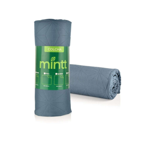 Colcha Cubrecama King Poliéster Azul