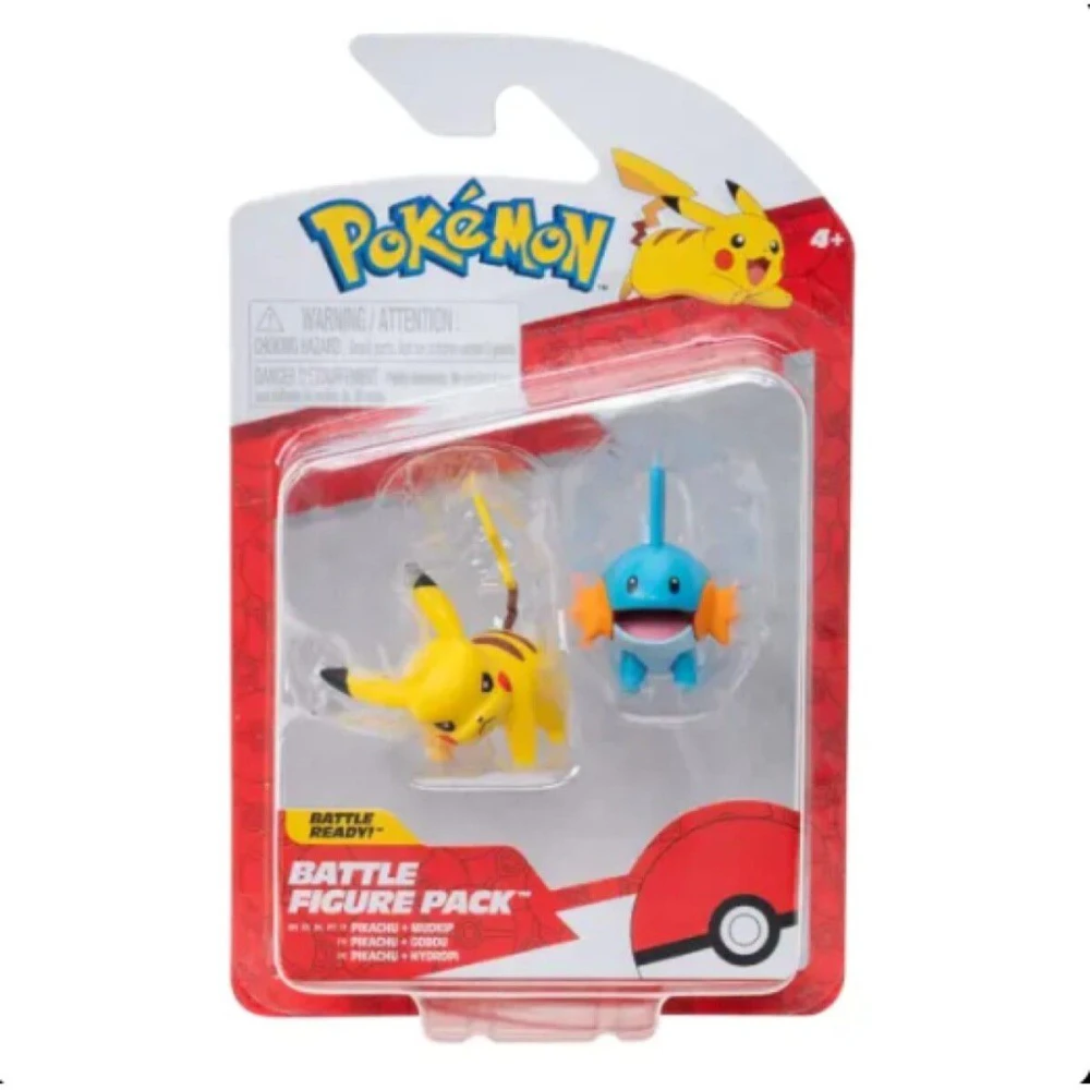 JAZWARES POKEMON BATTL FIG.MUDKIP+PIKAC