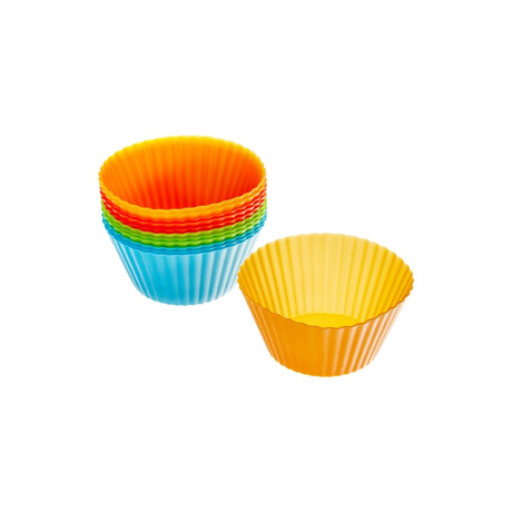 Set de 12 Moldes para Muffins de Silicona Set de 12 Moldes para Muffins de Silicona