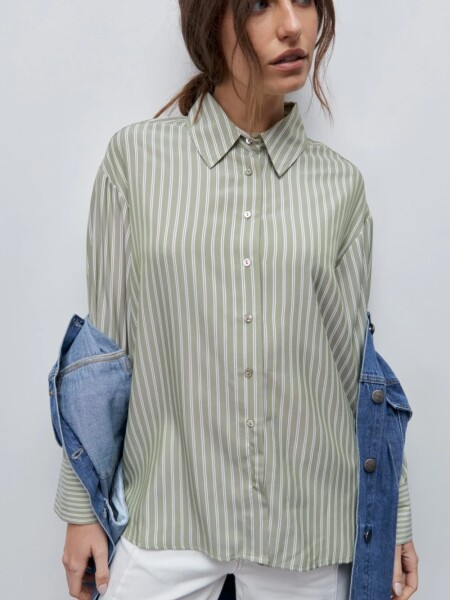 CAMISA D.CASSIN DANAE M.L VERDE