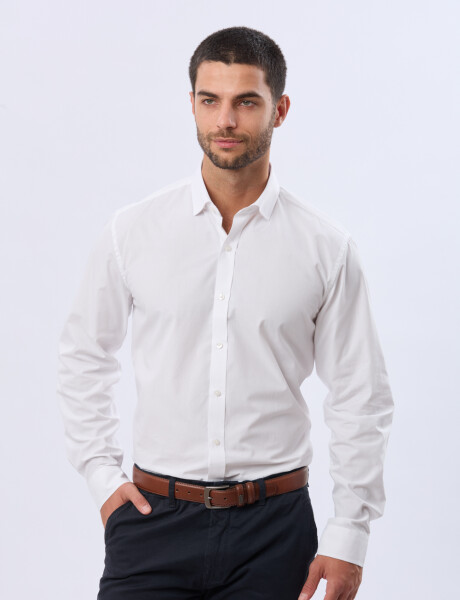 CAMISA ENTALLADA Blanco