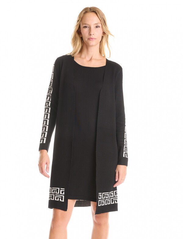 Vestido Twofold NEGRO/BLANCO