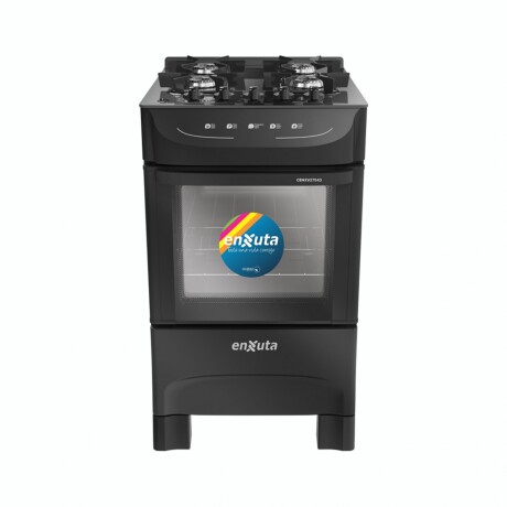 COCINA MULTIGAS ENXUTA CENXV27543 MESADA VIDRIO Cocina A Gas ENXUTA CENXV27543NG 4 Hornallas Encendido Eléctrico