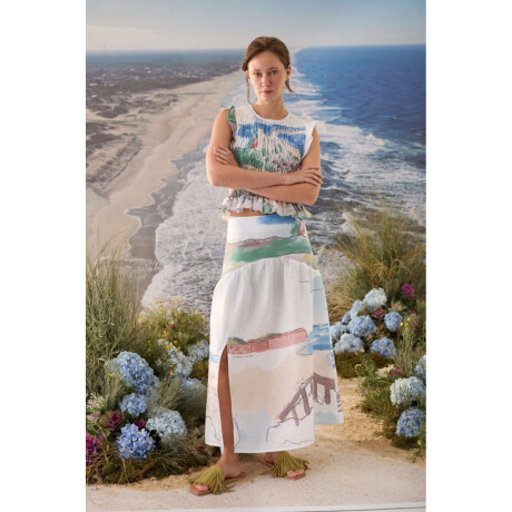 Falda Lua Print Agua