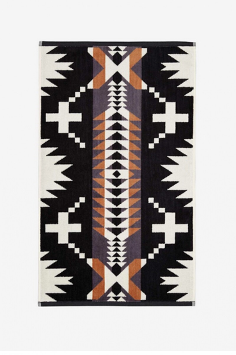 JACQUARD BATH TOWELS Negro