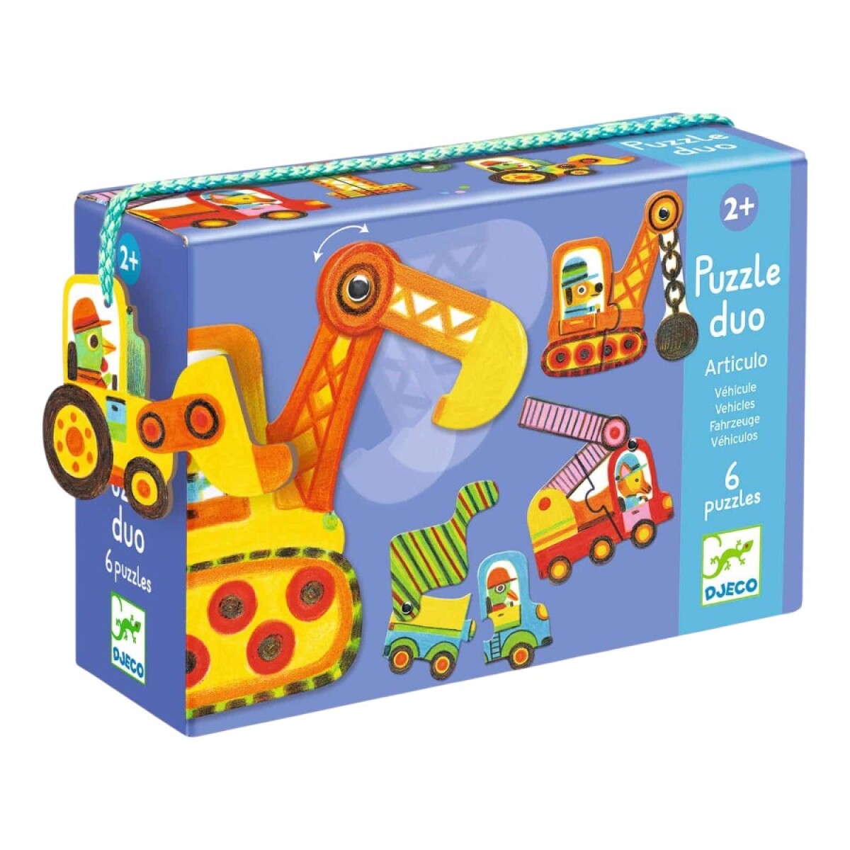 Set 6 Puzzles Máquinas Djeco 