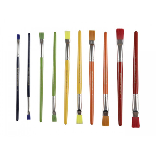 Pincel chato de colores 4