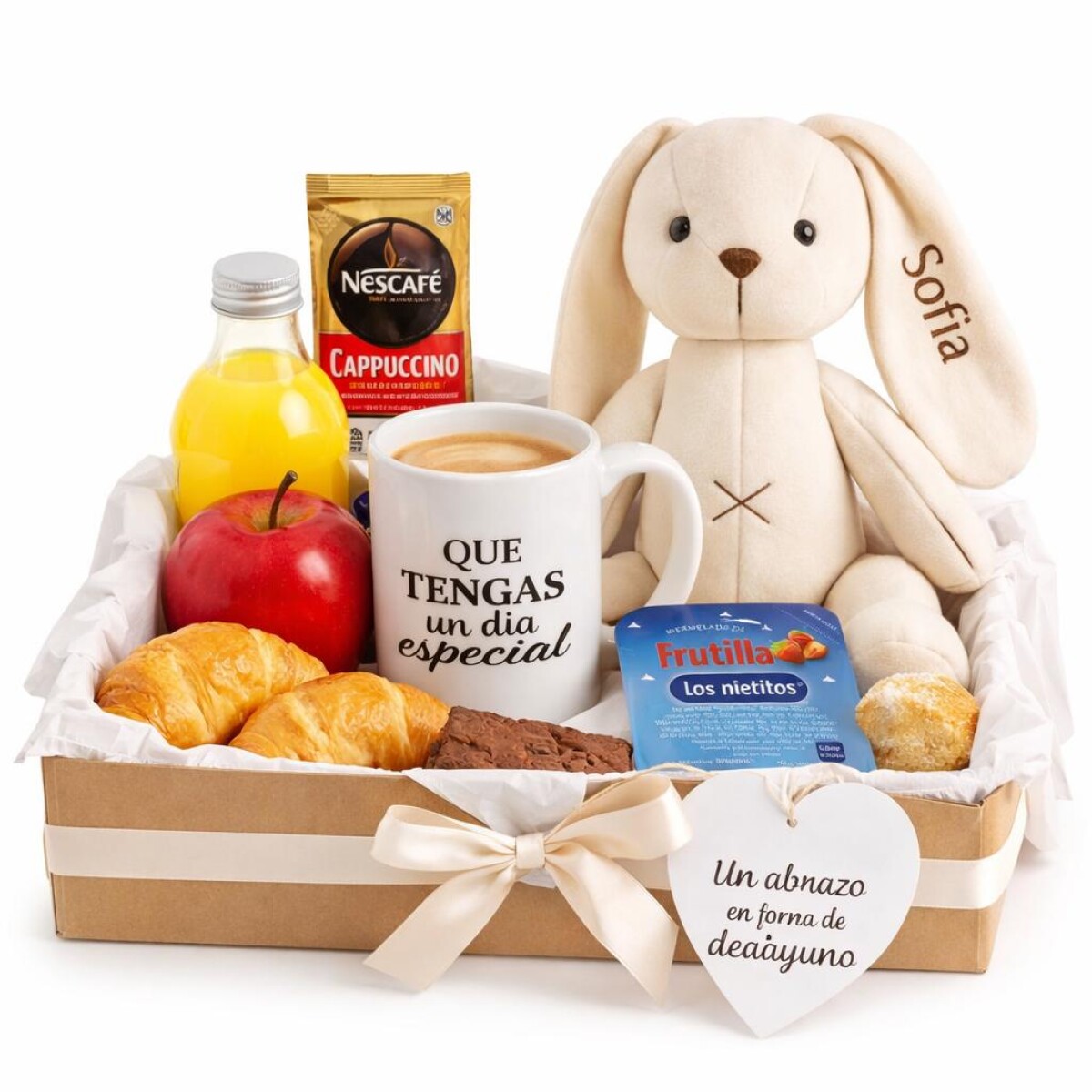 Desayuno Sorpresa con Peluche Personalizado 