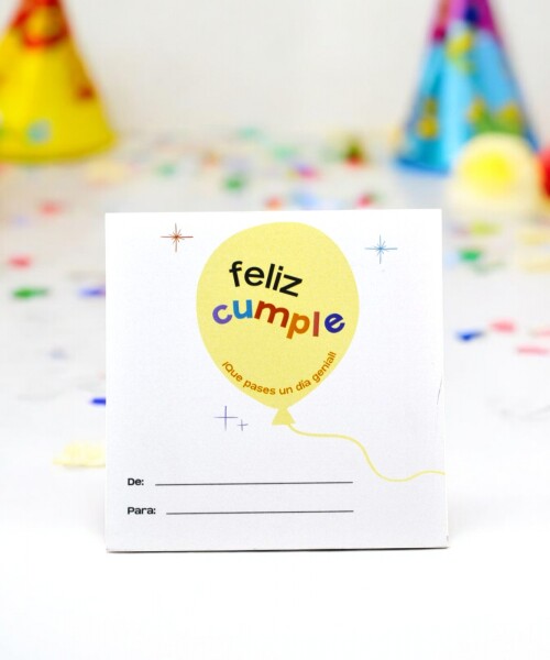 Tarjeta cumpleaños 10x10. DISEÑO 4