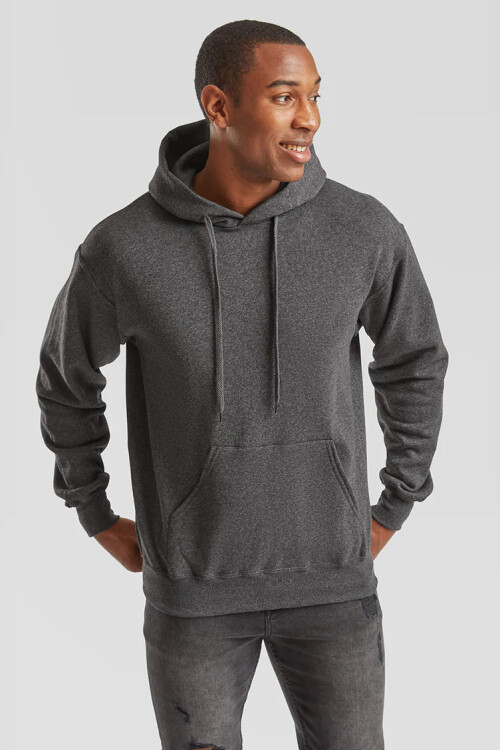 Buzo deportivo clásico con capucha Gris melange oscuro