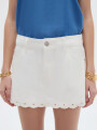 Short Pollera Vaskar Marfil / Off White