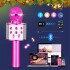 Micrófono Karaoke + Parlante Bluetooth Usb Rosado Niños Variante Color Violeta