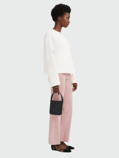 Longchamp -Cartera mini de cuero, Le foulonné Negro