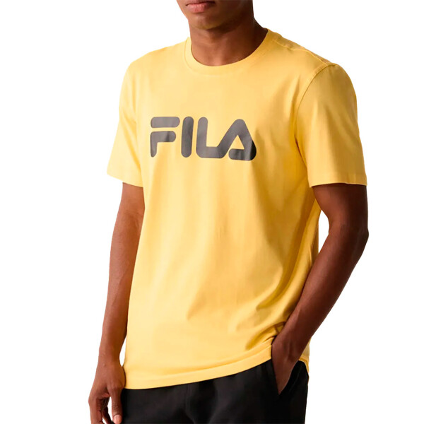 Fila remera letter premium iii amarillo ambar claro Hombre Amarillo-Ambar