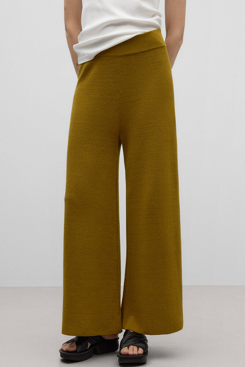 PANTALÓN LINO Verde