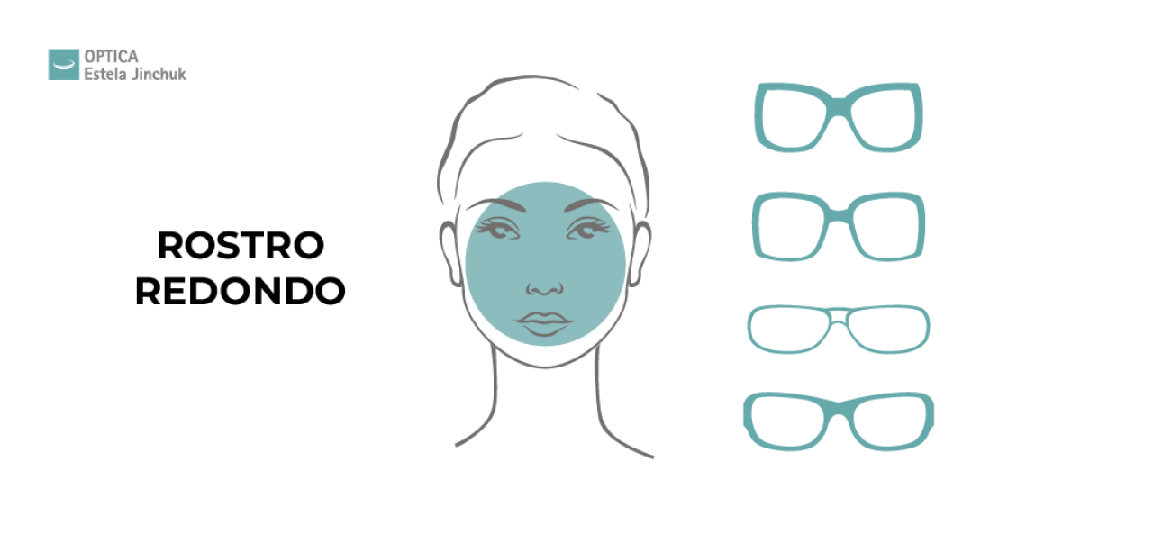 Lentes para rostro redondo