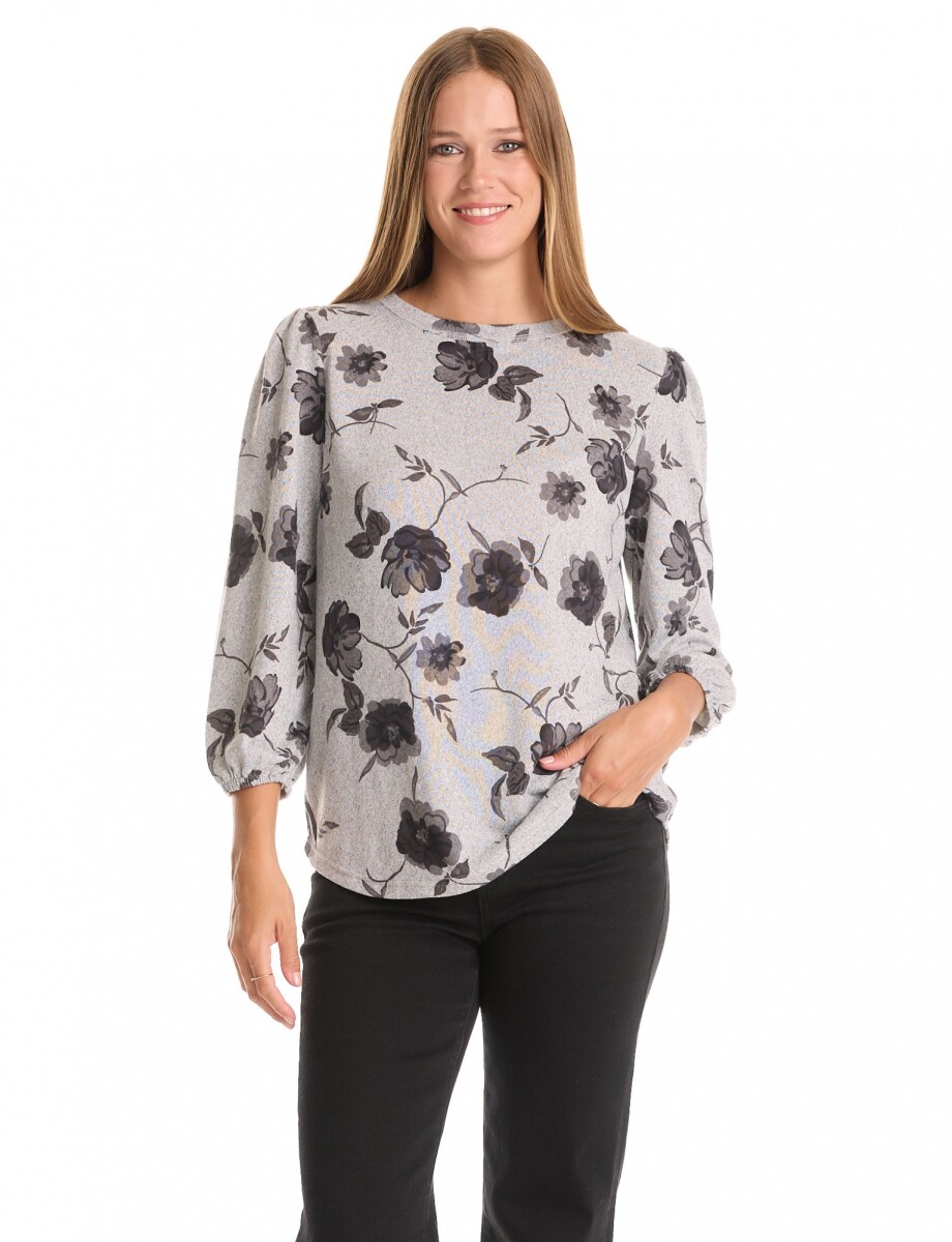 Buzo Soft Print - Gris/multi 