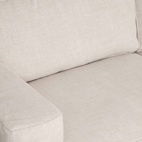 SOFÁ CON FUNDA DESMONTTABLE 3 CUERPOS TELA-Y-MADERA NATURAL-BEIGE CHARLIE NATURAL