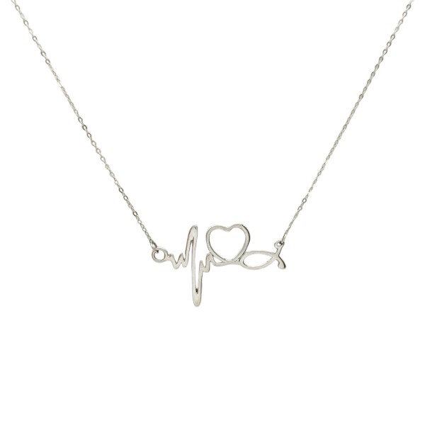 Conjunto Ritmo Cardiaco - Plata 925 - Sin Piedra- CJ3049 Sinpiedra