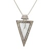 Dije Colgante Triángulo-Plata 925-Nacar-CP4200 conpiedra