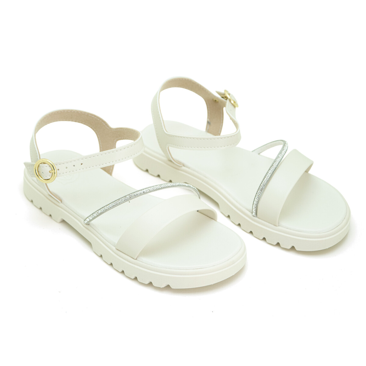Sandalias Molekinha Zuecos de Mujer - 2344.129-28576 - Blanco-cristal 