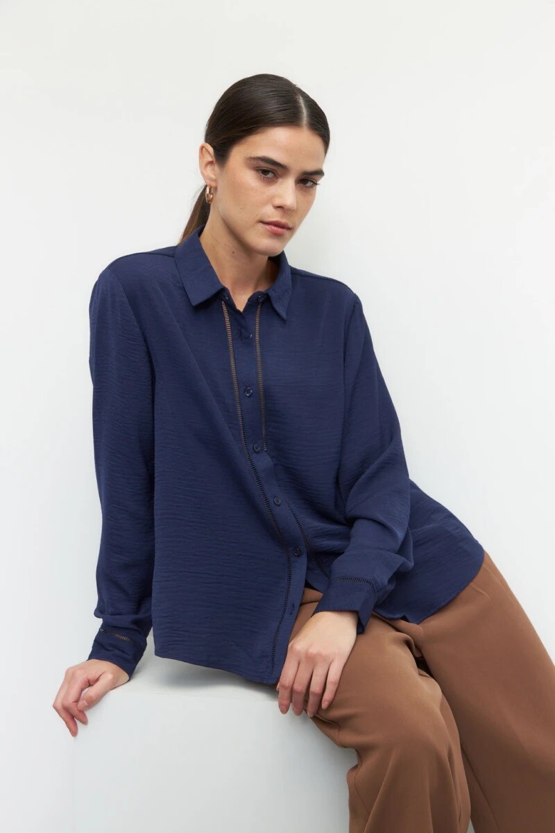 CAMISA D.CASSIN TARTARUGA - AZUL 