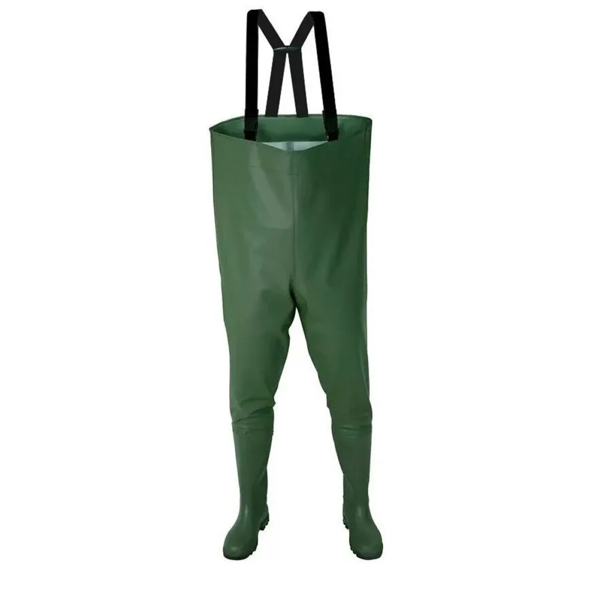 Wader Pantalon Para Pesca Completo Pvc Super Resistente - Verde Militar 