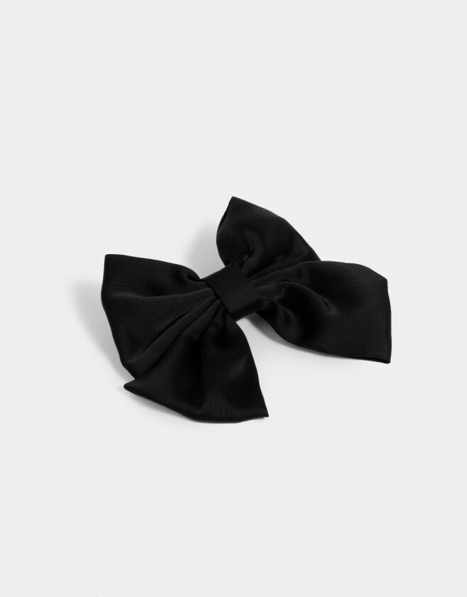 Hebillas Francesas Classic Hebilla Con Moño - Negro