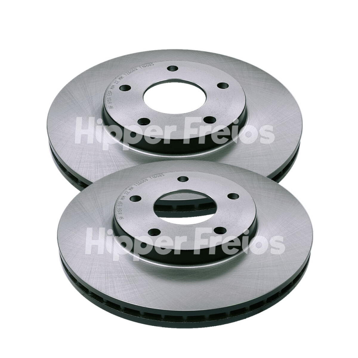DISCOS DE FRENO NISSAN JGO. DEL. SENTRA 2.0 13/ 280MM VENT 5 AGUJEROS - 