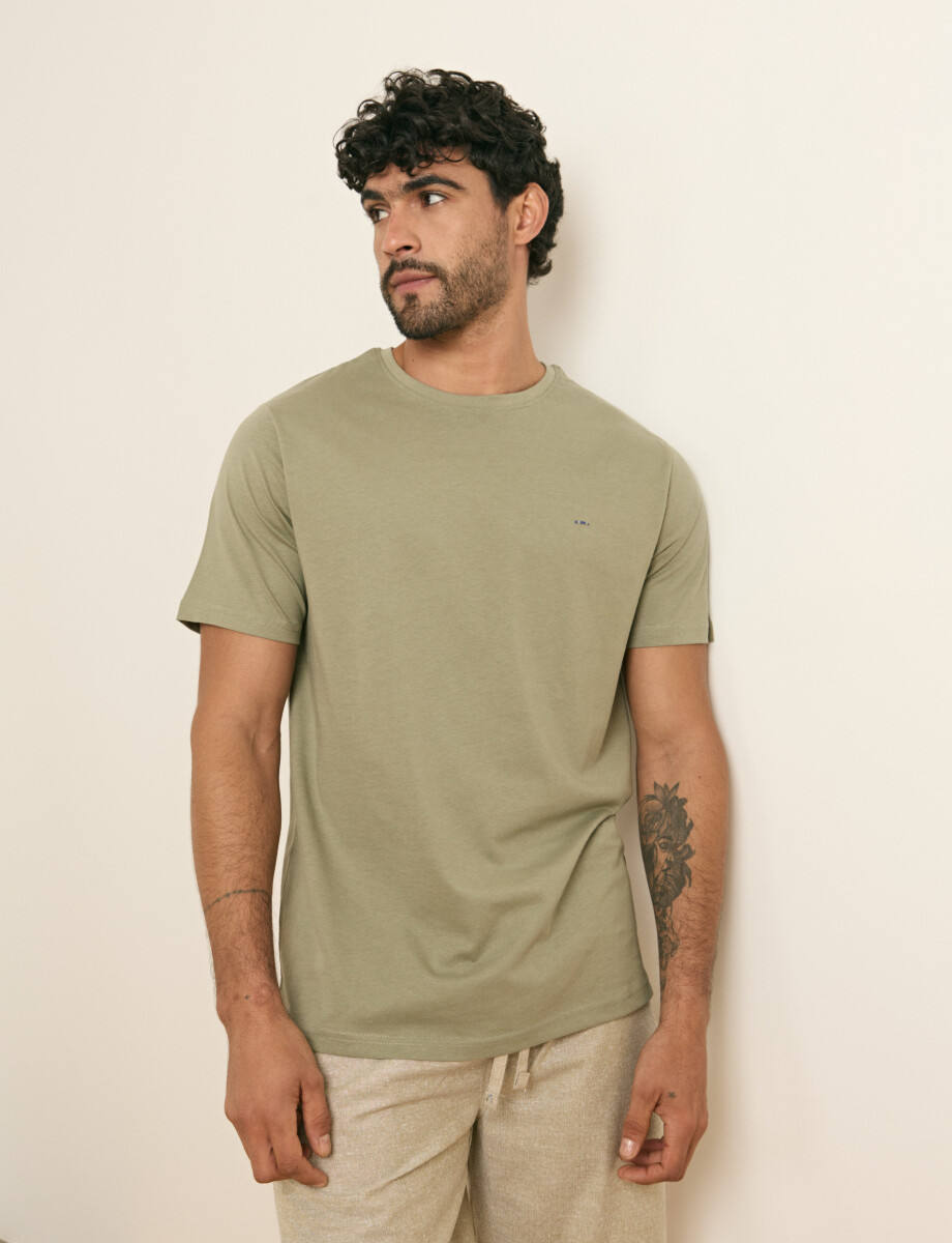 520658 T-SHIRT HARRINGTON LABEL Verde