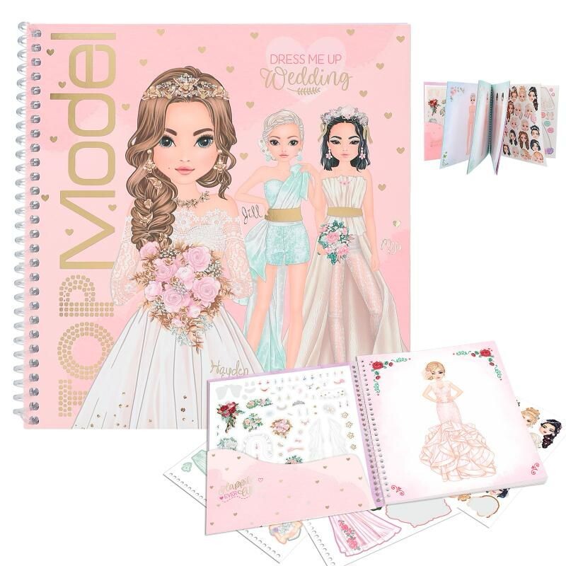 Libro con stickers Top Model - Dress me up Wedding
