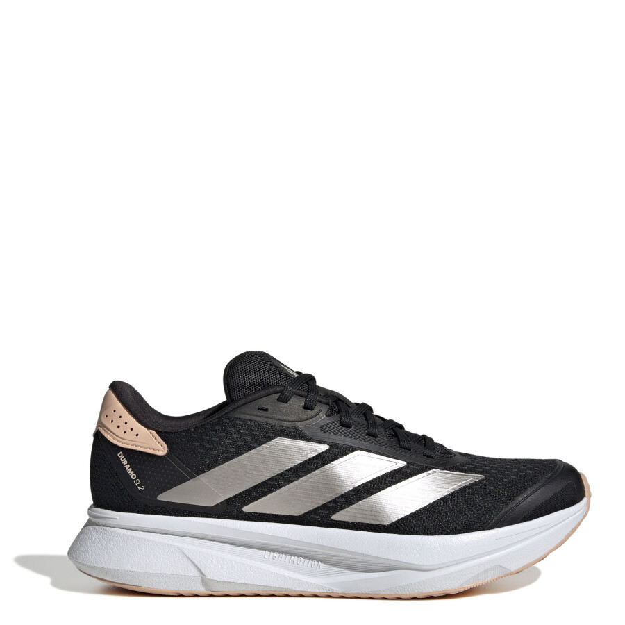 Championes de Mujer Adidas Running Duramo SL 2 W Negro - Plateado - Rosado Coral