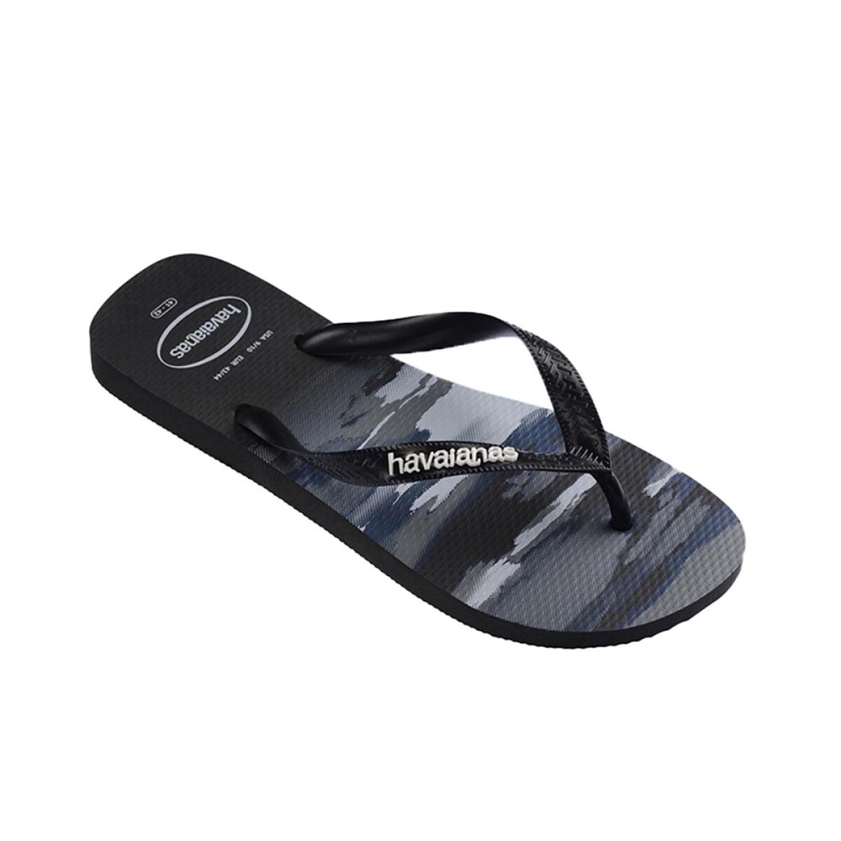 Sandalias Havaianas Top Camu Hombre - Negro/negro/blanco 