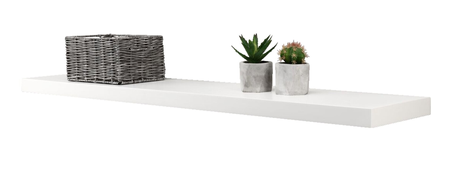 Estante flotante ABILD 120x24 blanco 
