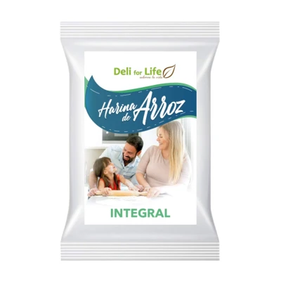 Harina De Arroz Integral Sin Gluten Deli FOR Life Harina De Arroz Integral Deli