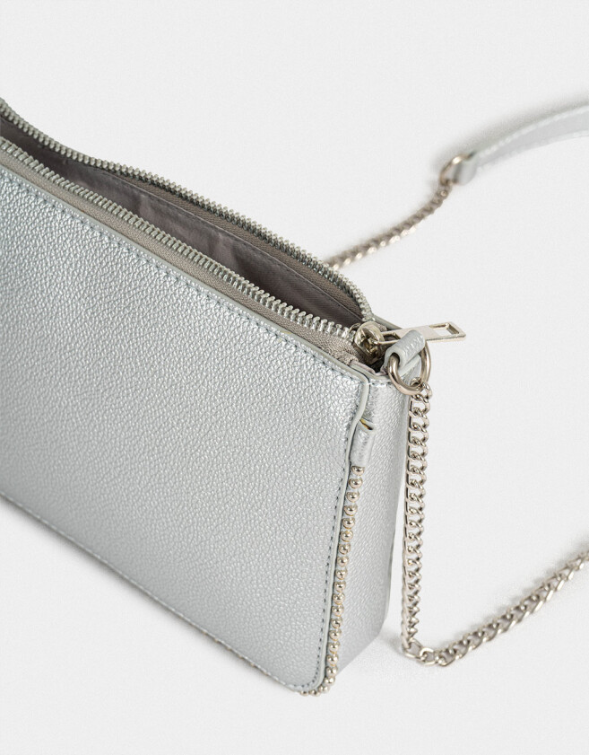 Bandoleras Metálico Bandolera Con Tachas - Plateado